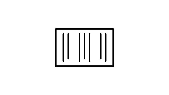 Black and white image featuring a solid black square on a white background.
