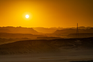 Sonnenuntergang in der W&uuml;ste - &Auml;gypten