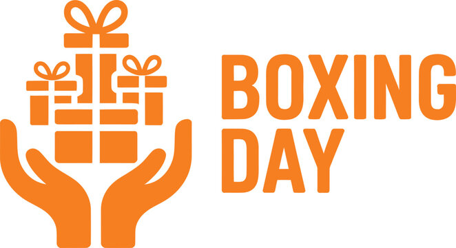 Festive illustration celebrating boxing day with vibrant colors and holiday elements - Powered by Adobe