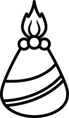 Firecracker celebration icon festival explosive vector