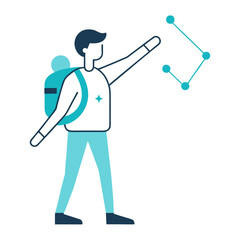 man with a microphone