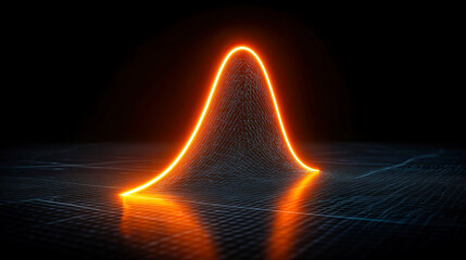 Dynamic waveforms illustrate the beauty of mathematical concepts in dark surroundings