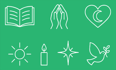 Complete Islamic Holy Days, Architecture, and Spiritual Icons Mega Bundle