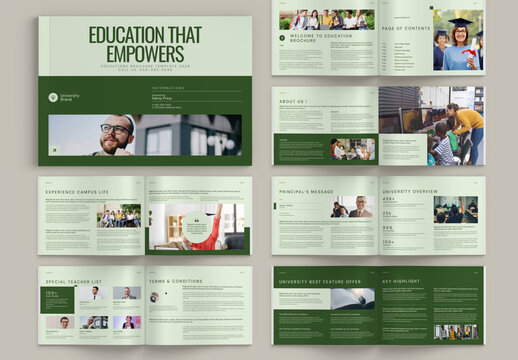 Landscape Education Brochure Layout