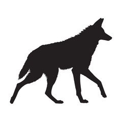  Agile Canine Shadow: Agile, Lean Howlster Stalking Moonlit Plains with Fierce, Steady Purpose