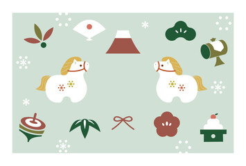 2026年午年年賀状