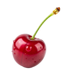 two cherries isolated on white