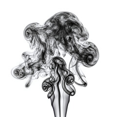 black and white smoke