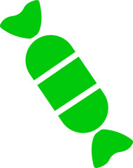 Candy sweets icon in colorful flat line style featuring confection, dessert, treat, bonbon, sugar, snack and related synonym elements for holiday graphics, packaging, party design and decoration