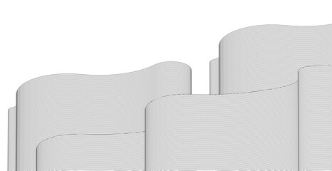 abstract wavy graphics 3d rendering	
