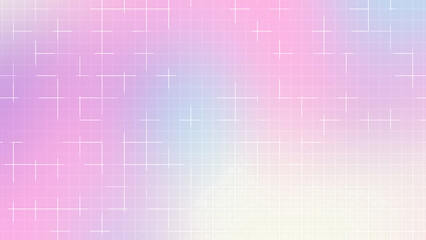 Pastel Unicorn Grid Line Background with Soft Gradient Colors