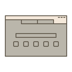 Browser Layout Svg Vector Illustration User Interface