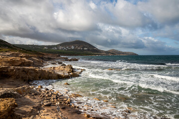 Beautiful seascape view from Bizerte, Tunisia