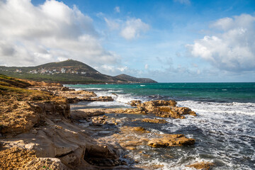 Beautiful seascape view from Bizerte, Tunisia