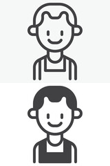 Basketball player line and solid different style vector icon set