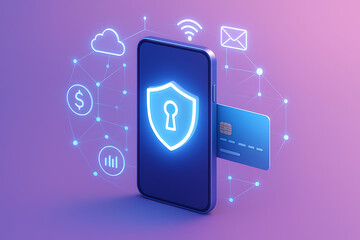 Mobile phone with security shield protection