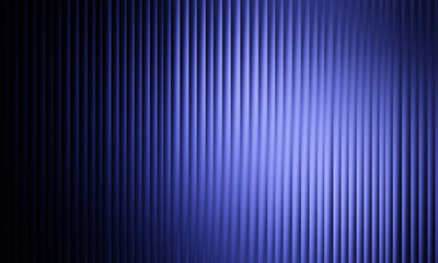 This is an abstract background featuring numerous, closely packed vertical lines in a deep, cool periwinkle or sapphire blue. The right side of the image is dramatically illuminated.