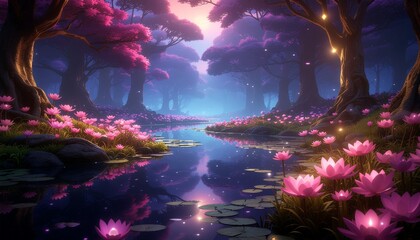 Dreamy forest Wallpaper