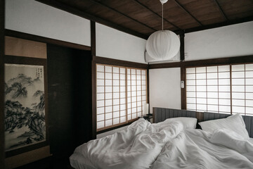 interior of a bedroom japan