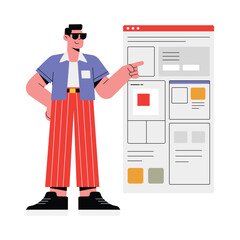 Final Presentation Vector Flat Illustration EPS 10 File