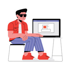 Empty State Vector Flat Illustration EPS 10 File