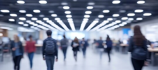Collaborative Teamwork in Modern Open Plan Office with Diverse Professionals Engaged in Work