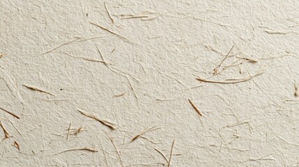 Organic handmade paper texture featuring natural fibers subtle rough surface eco friendly craft material ideal for backgrounds design and artistic projects on white background