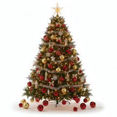 christmas tree with red balls