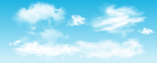 Abstract vector clouds weather design