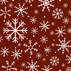 seamless pattern with snowflakes