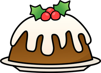 christmas pudding cake 