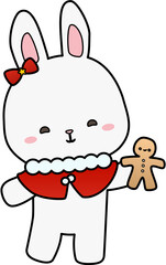 rabbit with gingerbread