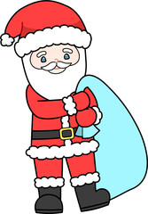 cartoon santa claus