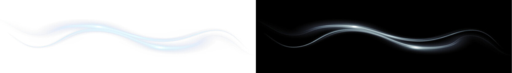 Dynamic PNG Overlay with White Swirl Design on Transparent Background