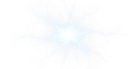 Voltage‑driven lightning PNG overlay delivering atmospheric motion, electric discharge, and dramatic shock effects optimized for transparent graphic work.