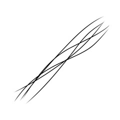 Strands of hair illustration 