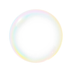 Charming soap bubble PNG overlay showing vivid reflective hues on a transparent backdrop.