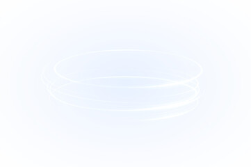 Blue Neon Light PNG with Transparent Overlay Design on transparent background