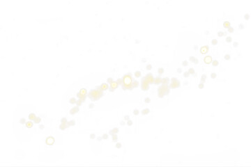 Gold Bokeh PNG Overlay on Transparent Background