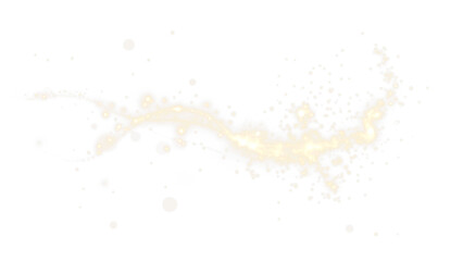 Gold Glow PNG Overlay with Sparkle Effect on transparent background