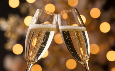 Champagne Celebration for New Year Party