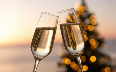 Champagne Celebration for New Year Party