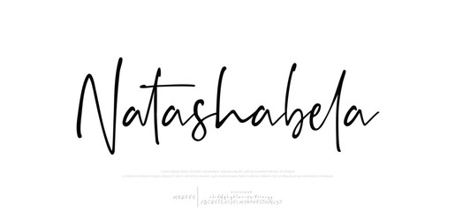 A sophisticated cursive font with a touch of elegance and class.