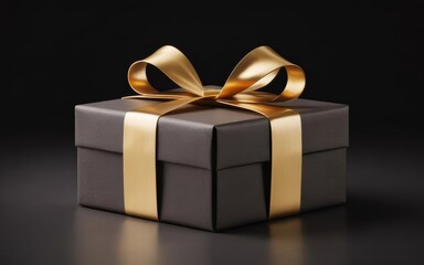 Luxury Golden Gift Box Holiday Background