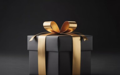 Luxury Golden Gift Box Holiday Background