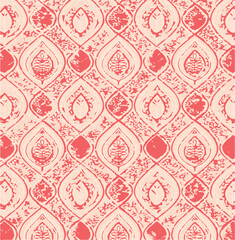 patchwork floral pattern with paisley and indian flower motifs. damask style pattern for textile and decoration,ikat pattern