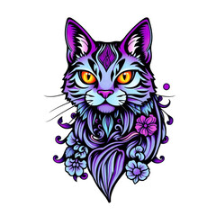 cat tattoo design