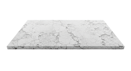 Highly detailed flat lay of a large, perfectly flat abstract transparent grunge surface mimicking distressed pale concrete or subtle marble, illuminated by shadowless light against a white studio void