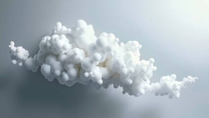 Cloud flow installation minimalist abstract art image