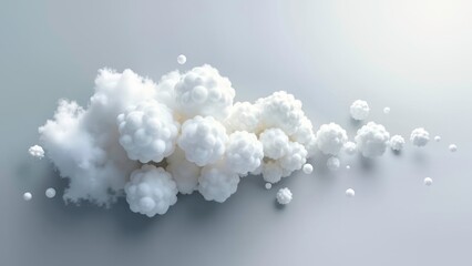 Cloud dispersing device simple abstract art image